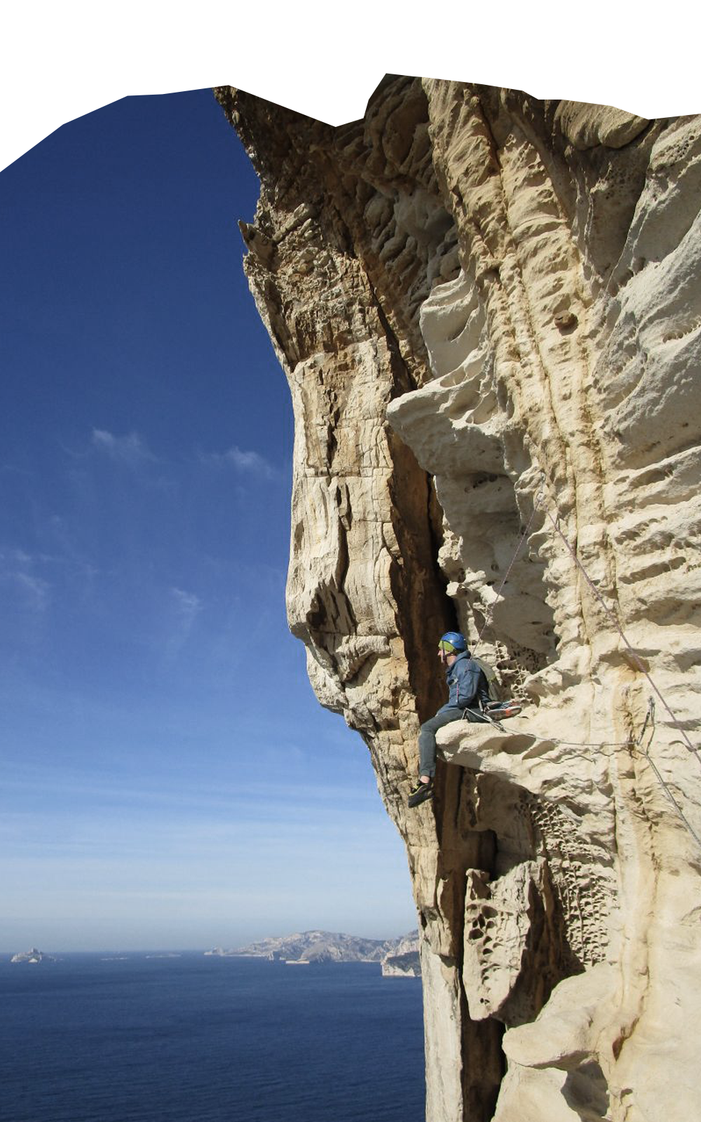 Vue paysage rochers dans le verdon dans le cadre d'un cours d'escalade donn&eacute; par lionel bonvin
